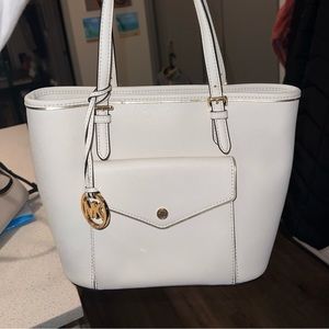 Cream Michael kors handbag